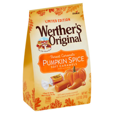 Storck Werther's Original Pumpkin Spice Soft Caramels Limited Edition, 8.57 oz