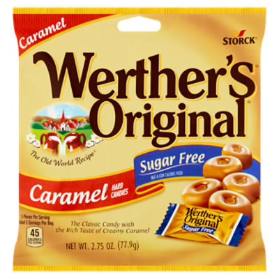 Storck Werther's Original Sugar Free Caramel Hard Candies, 2.75 oz