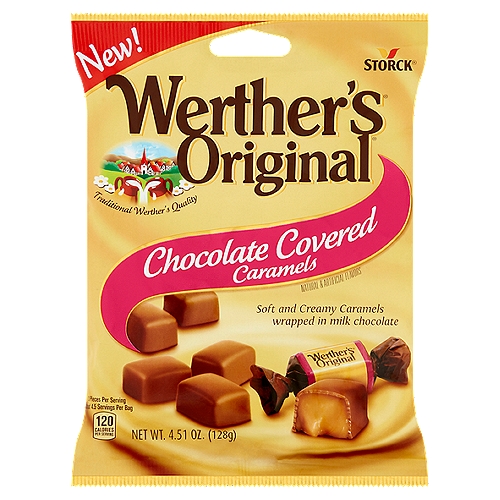 Storck Werther's Original Chocolate Covered Caramels, 4.51 oz