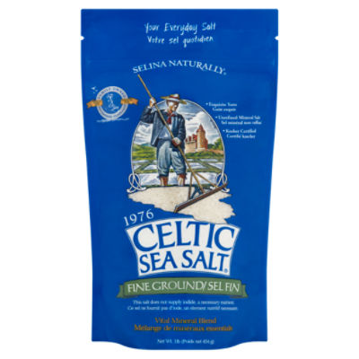 Selina Naturally Fine Ground Celtic Sea Salt, 1 lb