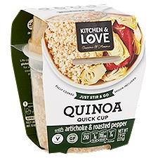 Kitchen & Love Quinoa Quick Cup with Artichoke & Roasted Pepper, 7.9 oz