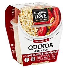 Kitchen & Love Quinoa Quick Cup, Spicy Jalapeño & Roasted Pepper, 7.9 Ounce
