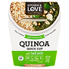 Kitchen & Love Quinoa Quick Cup with Basil Pesto, 7.9 oz