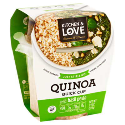 Kitchen & Love Quinoa Quick Cup with Basil Pesto, 7.9 oz