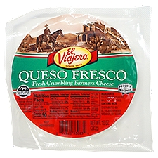 El Viajero Queso Fresco Fresh Crumbling Farmers Cheese, 10 oz