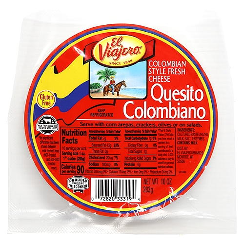 El Viajero Quesito Colombiano Colombian Style Fresh Cheese, 10 oz