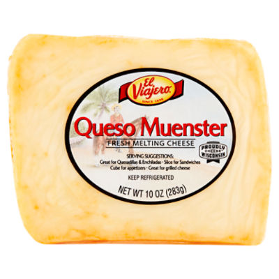 El Viajero Queso Muenster Fresh Melting Cheese, 10 oz