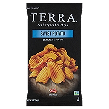 Terra Sweet Potato Chips - Krinkle Cut Sea Salt, 6 Ounce