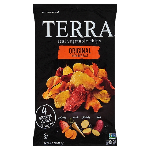 Terra Original Real Vegetable Chips with Sea Salt, 5 oz