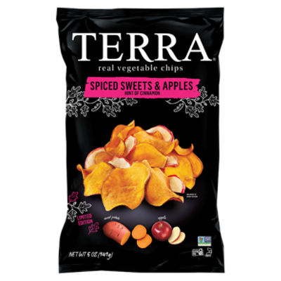 Terra Spiced Sweets & Apples Hint of Cinnamon Real Vegetable Chips Limited Edition, 5 oz