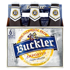 Buckler Non-Alcoholic Brew Malt Beverage, 6 count, 12 fl oz