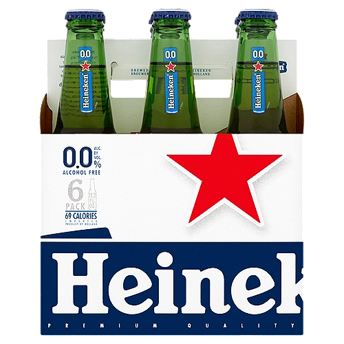 Heineken's unique 0.0 recipe is brewed with pure malt and special A-Yeast, just like the original Heineken® lager beer. Heineken® 0.0 - brewed with pure malt for a premium taste, without alcohol.