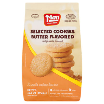 Man Butter Flavored Selected Cookies, 10.5 oz