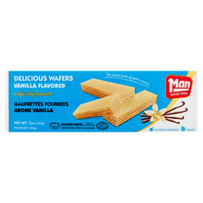 Man Vanilla Flavored Wafers, 7 oz