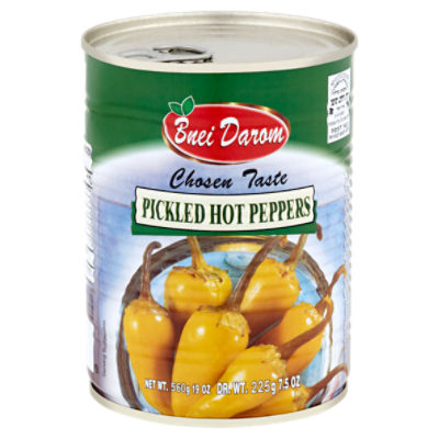 Bnei Darom Pickled Hot Peppers, 19 oz