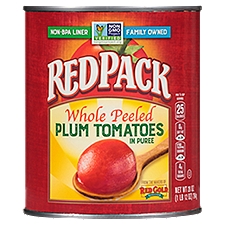 Red Gold RedPack Whole Peeled Plum Tomatoes in Puree, 28 oz, 28 Ounce