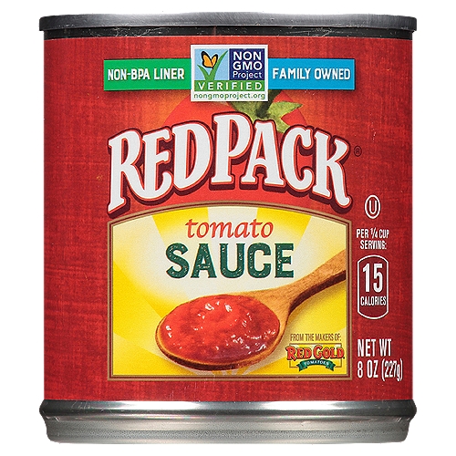 Red Gold RedPack Tomato Sauce, 8 oz
Allergy Friendly
Free of the 8 most common allergens in the US
Our products are free of:
✓ wheat
✓ dairy
✓ egg
✓ peanuts
✓ tree nuts
✓ shellfish
✓ soy
✓ fish
Also made without casein, potato, sesame and sulfites.