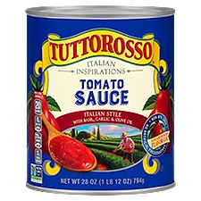 Tuttorosso Italian Inspiration Italian Style Tomato Sauce with Basil, Garlic & Olive Oil, 28 oz