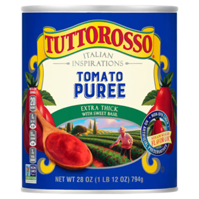 Tuttorosso Extra Thick with Sweet Basil Puree Tomatoes, 28 oz