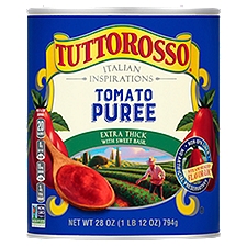 Tuttorosso  Extra Thick with Sweet Basil, Tomato, 28 Ounce