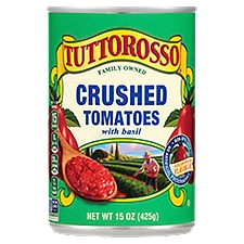 Tuttorosso Crushed with Basil, Tomatoes, 15 Ounce
