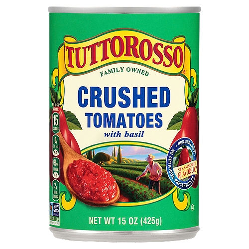 Tuttorosso Tomatoes Crushed with Basil 15oz