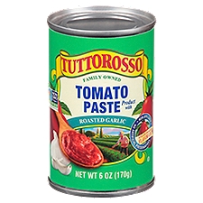 Tuttorosso Tomato Paste Product with Roasted Garlic, 6 oz