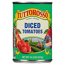 Tuttorosso Diced Tomatoes, 14.5 oz