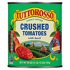 Tuttorosso Tomatoes Crushed with Basil New World Style, 28 Ounce