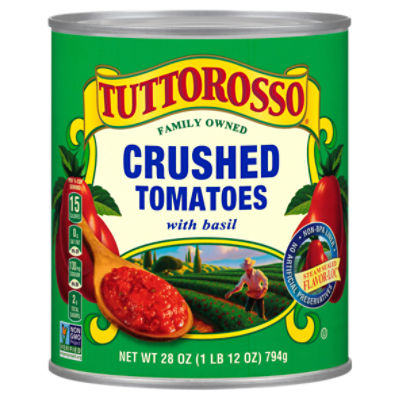 Tuttorosso Crushed Tomatoes with Basil, 28 oz - Fairway