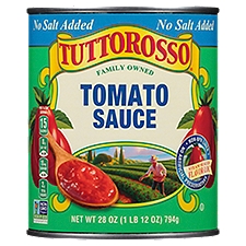 Tuttorosso No Salt Added Tomato Sauce, 28 oz, 28 Ounce