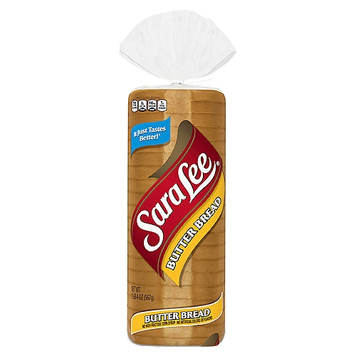 Sara Lee Butter Bread, 1 lb 4oz
With a rich, buttery taste, wonderful aroma and velvety texture, this bread brings a delicious flavor to everything you make.