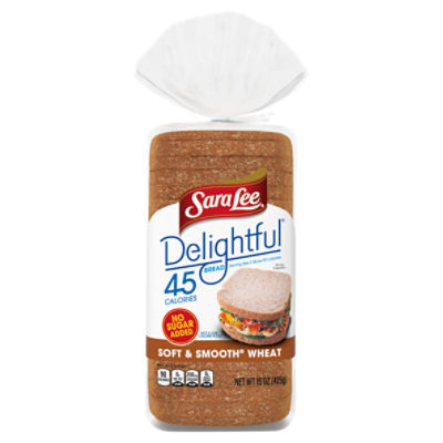 Sara Lee Delightful Soft & Smooth Wheat Bread, 15 oz