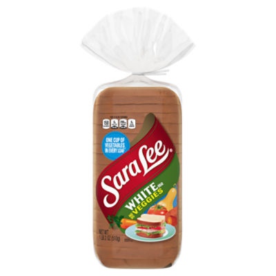 Sara Lee White Bread Made with Veggies, 1 lb 2 oz