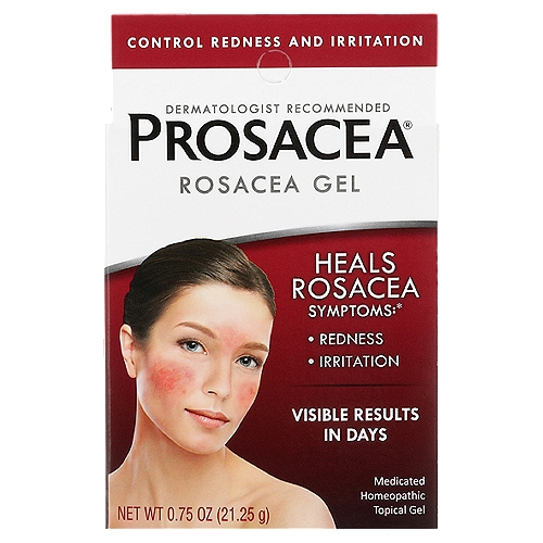 Prosacea Rosacea Medicated Homeopathic Topical Gel, 0.75 oz