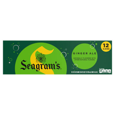 Seagram's Ginger Ale Fridge Pack Cans, 12 fl oz, 12 Pack The Fresh Grocer