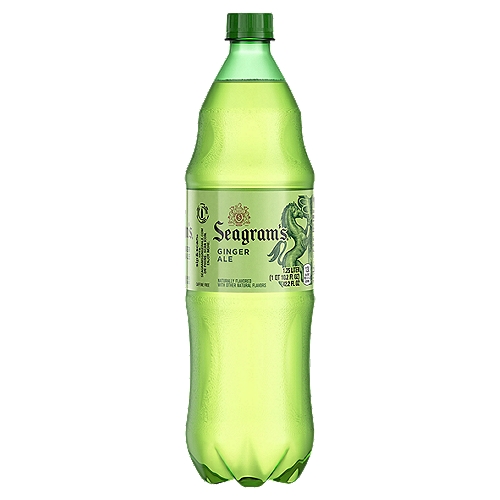 Seagrams Ginger Ale Bottle, 1.25 Liters