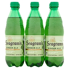 Seagram's Ginger Ale, 16.9 fl oz, 6 count