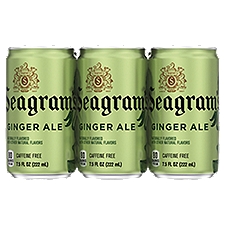 Seagrams Ginger Ale Cans, 7.5 fl oz, 6 Pack