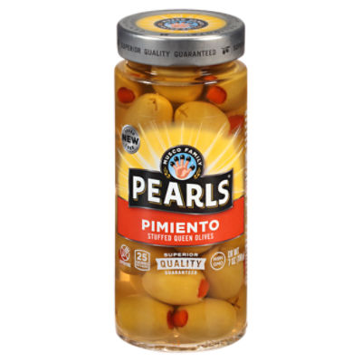 Musco Family Olive Co. Pearls Pimiento Stuffed Queen Olives, 7 oz