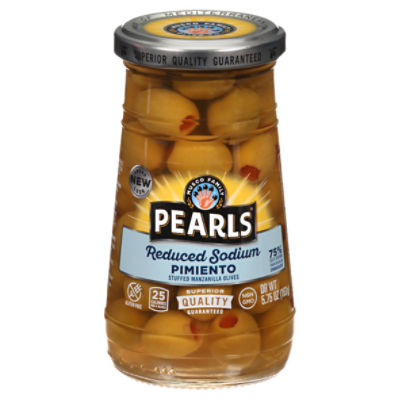 Musco Family Olive Co. Pearls Reduced Sodium Pimiento Stuffed