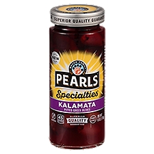 Pearls Specialties Kalamata Pitted Greek, Olives, 6 Ounce