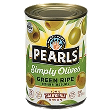 Musco Family Olive Co. Pearls Simply Olives Green Ripe Medium Pitted Olives, 6 oz