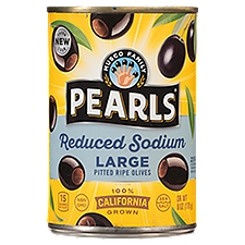 Musco Family Olive Co. Pearls Reduced Sodium Large Pitted Ripe Olives, 6 oz