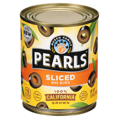 Musco Family Olive Co. Pearls Sliced Ripe Olives, 3.8 oz