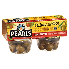 Pearls Olives to Go! Pimento Stuffed Manzanilla Olives, 1.6 oz, 4 count