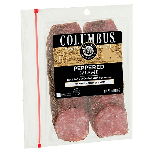 Columbus Peppered Salame, 10 oz