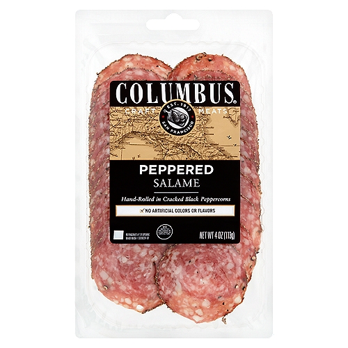 Columbus Peppered Salame, 4 oz