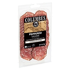 Columbus Peppered Salame - Sliced, 4 Ounce
