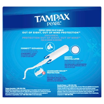 Tampax Pearl Regular Absorbency Unscented Tampons, 36 count - Fairway